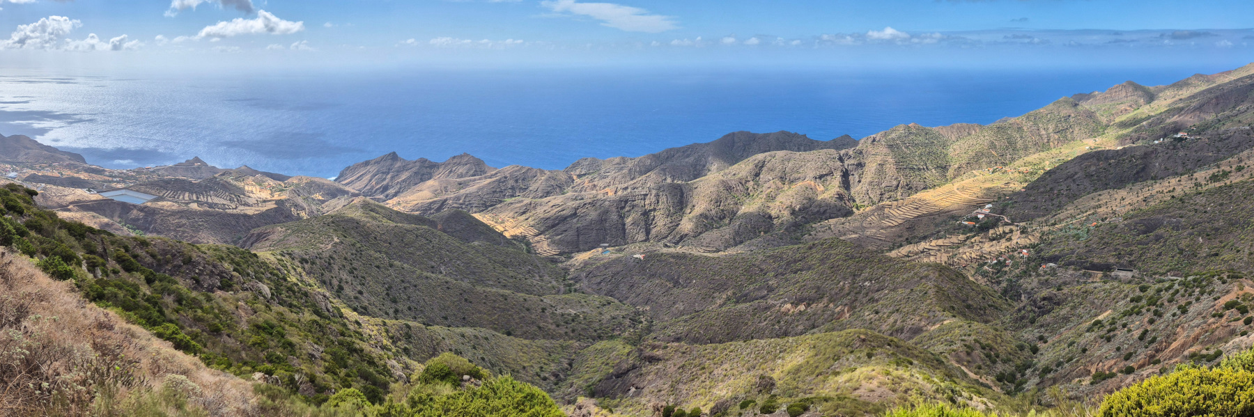 Espagne La Gomera côte Nord-Ouest. Espagne La Gomera côte Nord-Ouest