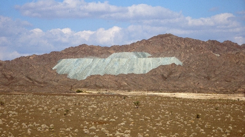 Le terril d'une mine de chrome. Le terril d'une mine de chrome.