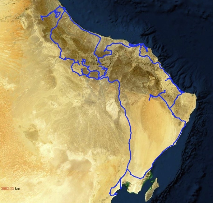 Notre parcours en Oman automne 2019. Notre parcours en Oman automne 2019.