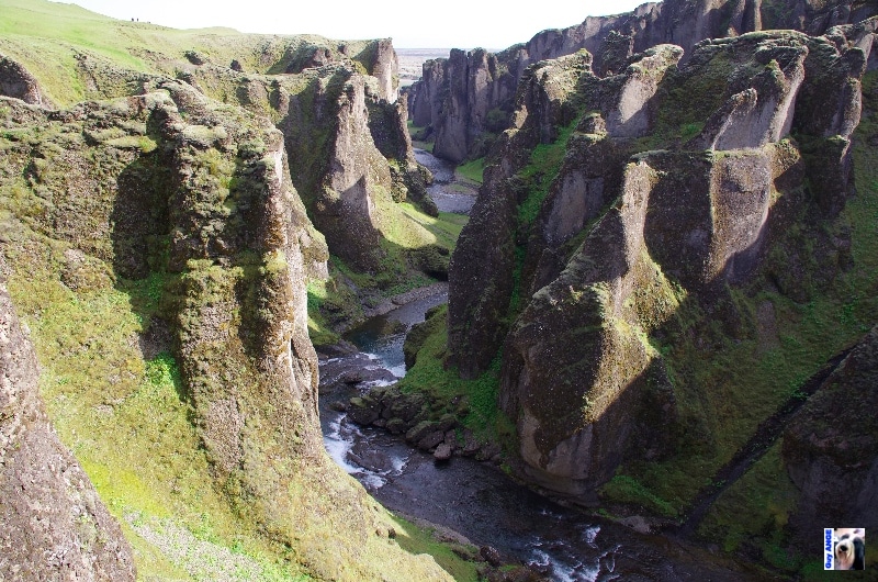 Canyon de Fjdrargljúfur et la rivière Fjdra.