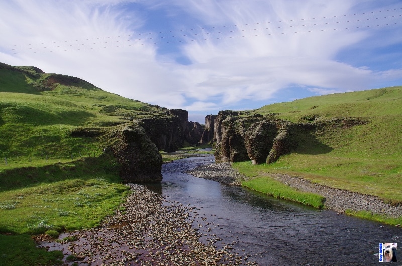 Canyon de Fjdrargljúfur et la rivière Fjdra.