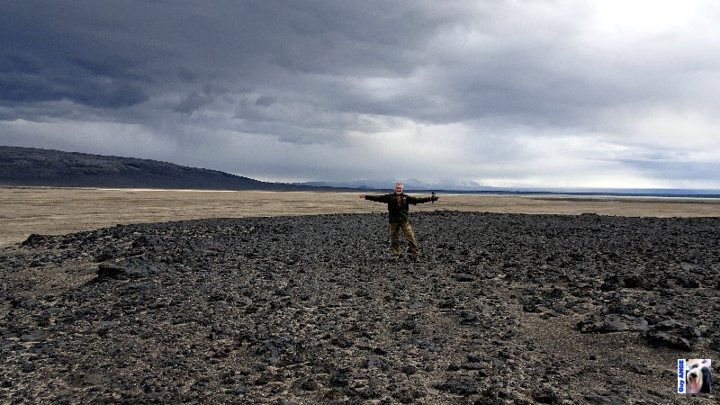 Champs de cendre et de lave du Bárðarbunga au niveau d’Holuhraun. Champs de cendre et de lave du Bárðarbunga au niveau d’Holuhraun.
