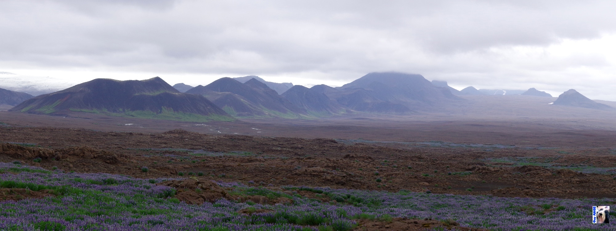 Nous contournons la calotte glaciaire Langjökull Nous contournons la calotte glaciaire Langjökull