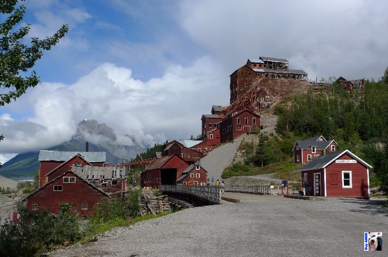 L'entrée du site. USA, Kennecott.