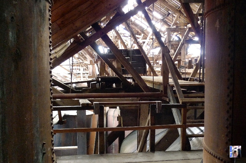 Intérieur des bâtiments d'extraction. USA, Kennecott.