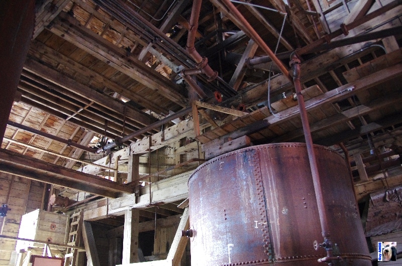 Intérieur des bâtiments d'extraction. USA, Kennecott.