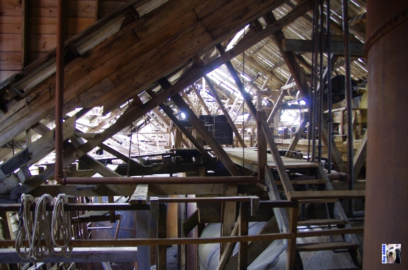 Intérieur des bâtiments d'extraction. USA, Kennecott.