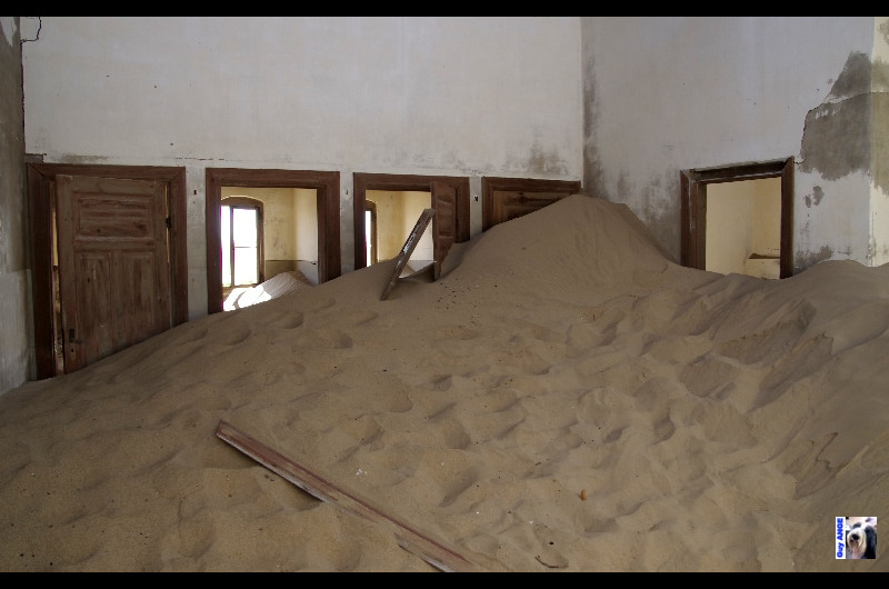 Kolmannskuppe, ville abandonnée en Namibie. Kolmannskuppe, ville abandonnée en Namibie.