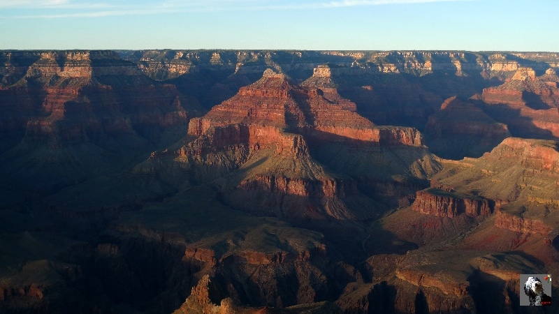 Magnifique couleur au coucher de soleil. USA, Le Grand Canyon du Colorado.