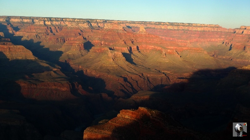 Magnifique couleur au coucher de soleil. USA, Le Grand Canyon du Colorado.