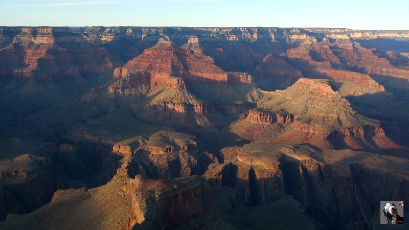 Magnifique couleur au coucher de soleil. USA, Le Grand Canyon du Colorado.