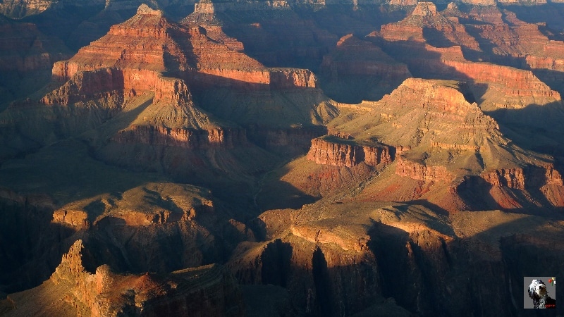 Magnifique couleur au coucher de soleil. USA, Le Grand Canyon du Colorado.