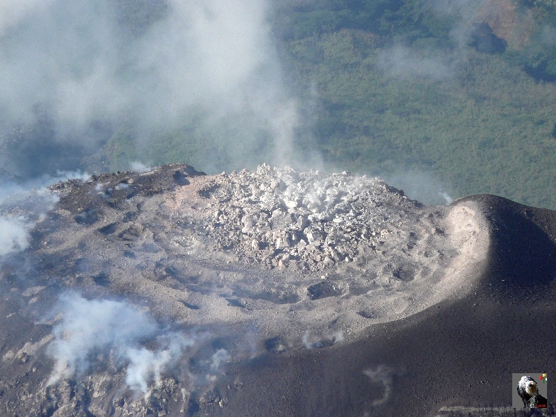 Le dôme de lave du Santiaguito. Guatemala, le Santiaguito.