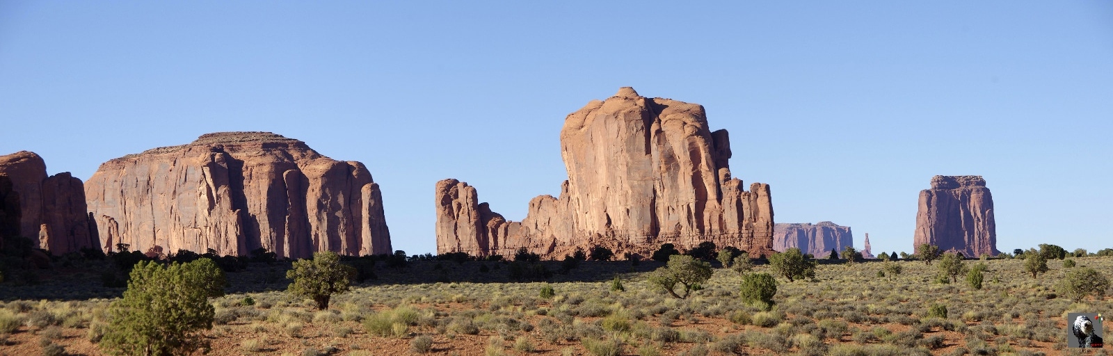 Les cow-boys et des indiens se poursuivaient dans cette immense plaine. USA, Monument Valley.
