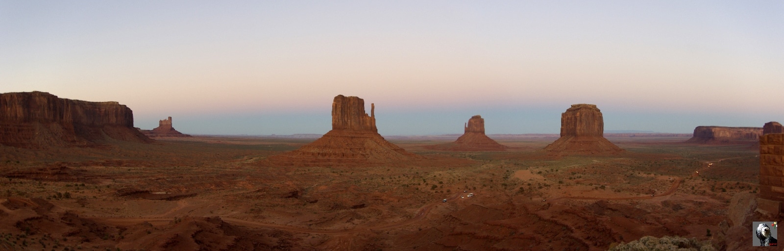 Monument Valley au crépuscule. USA, Monument Valley.
