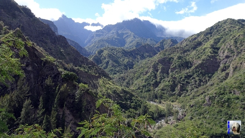 Randonnée jusqu'à Îlet à Cordes. Arrivée au fond de la rivière avant de remonter. La Réunion.