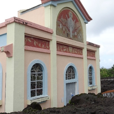 Notre Dame des Laves à Sainte-Rose. La Réunion.