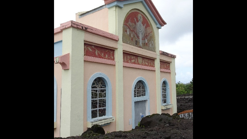 Notre Dame des Laves à Sainte-Rose. La Réunion.