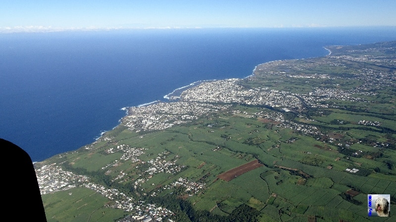 Saint-Pierre et son petit lagon. La Réunion.