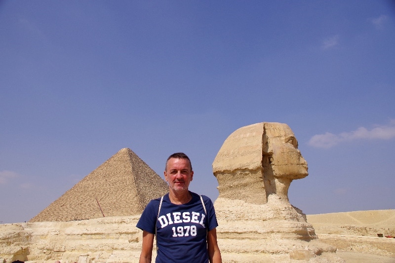 Khéops, Ludo, Le Sphinx. Plateau de Gizeh.