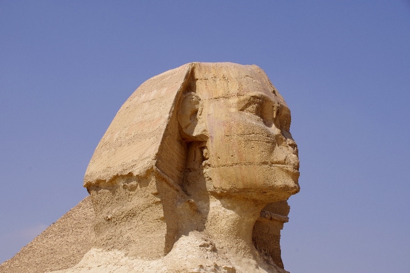 Le Sphinx. Plateau de Gizeh.