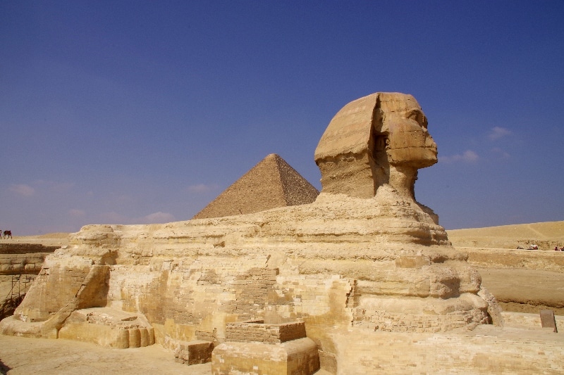Le Sphinx. Plateau de Gizeh.