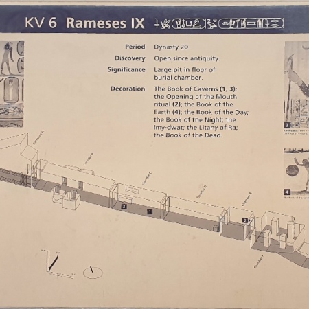 Tombeau de Ramsès IX. Louxor, Vallée des Rois.