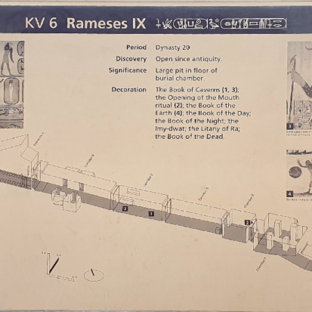 Tombeau de Ramsès IX. Louxor, Vallée des Rois.