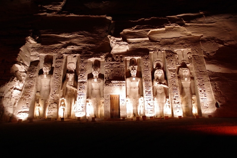 Temple de Néphertari. Abou Simbel.