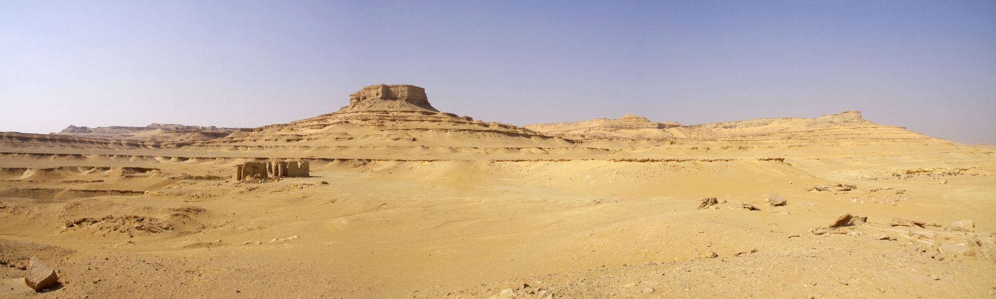 Le désert au Kasr El Sagha. Oasis de Fayoum