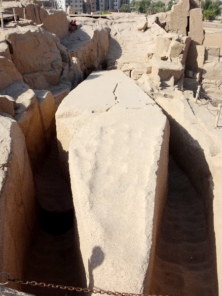 L'obélisque inachevé d'Assouan. Assouan.