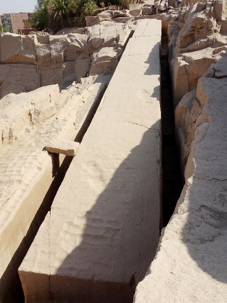 L'obélisque inachevé d'Assouan. Assouan.