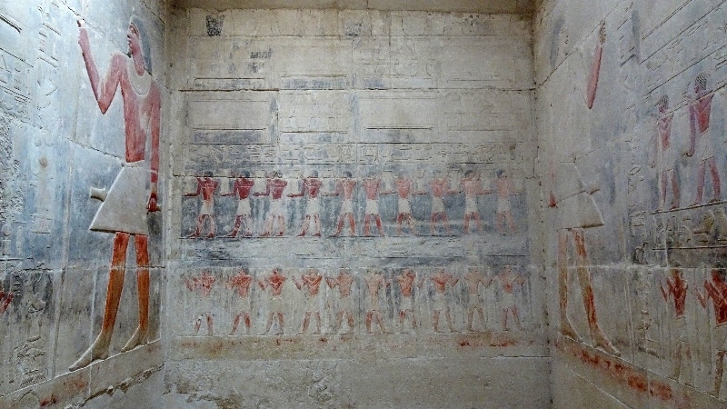 Tombe du Roi Téti. La nécropole de Sakkarah.