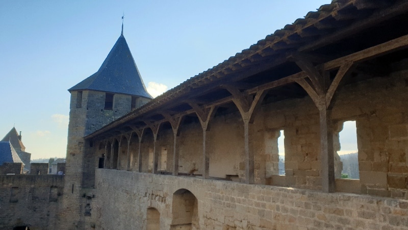 Visite des remparts. Carcassonne