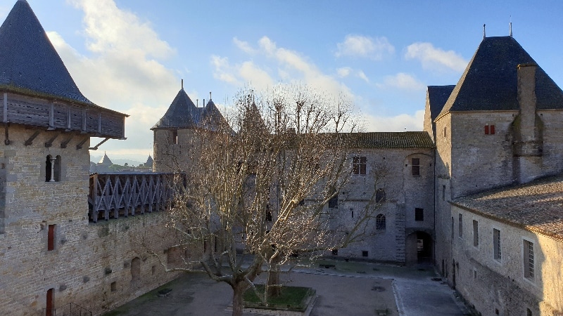 Visite des remparts. Carcassonne