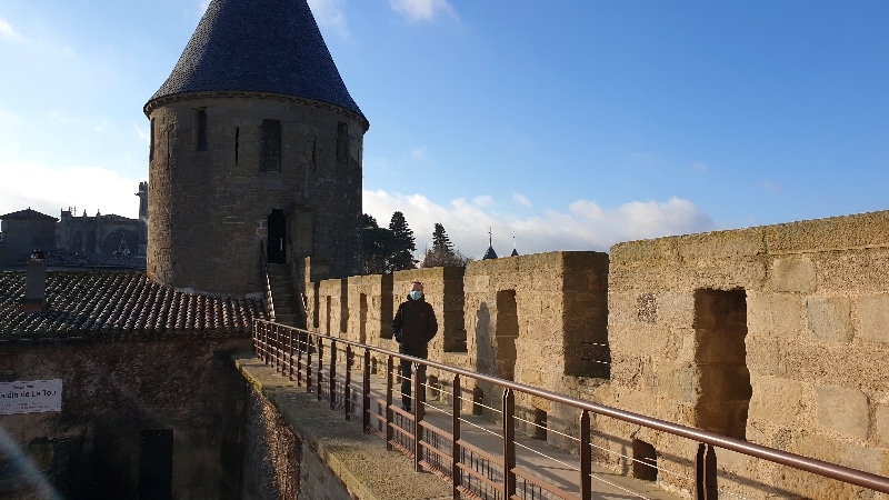 Visite des remparts. Carcassonne