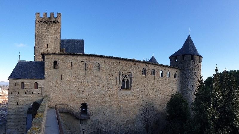 Visite des remparts. Carcassonne