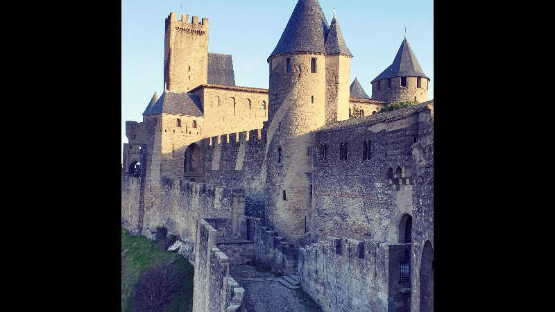 La porte de l'Aude. Carcassonne