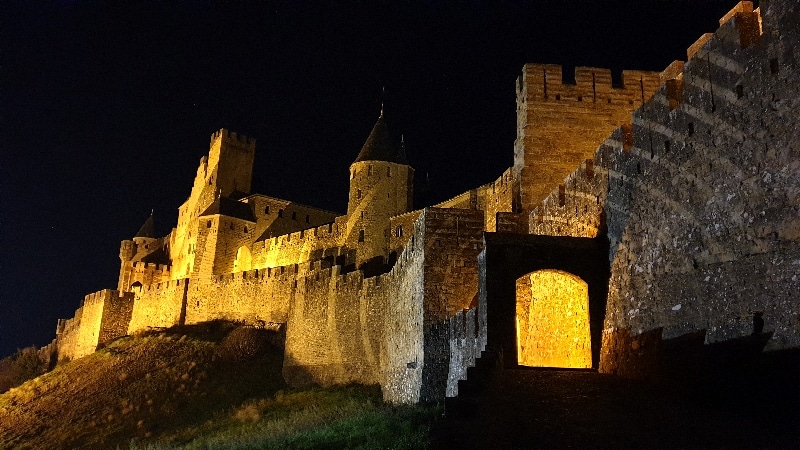 La porte de l'Aude. Carcassonne