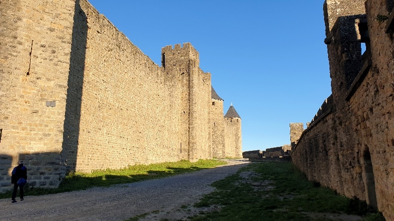 Les remparts de la Cité Médiévale. Carcassonne
