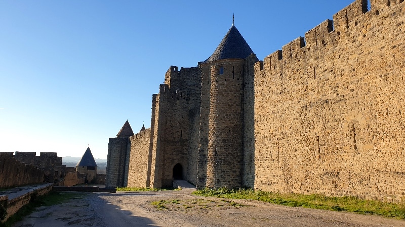 Les remparts de la Cité Médiévale. Carcassonne