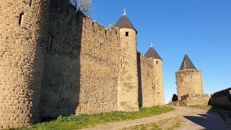 Les remparts de la Cité Médiévale. Carcassonne
