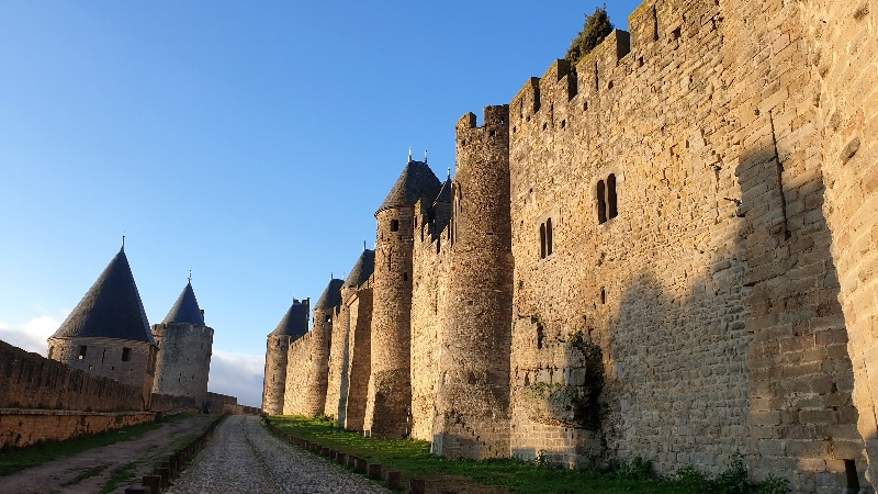 Les remparts de la Cité Médiévale. Carcassonne