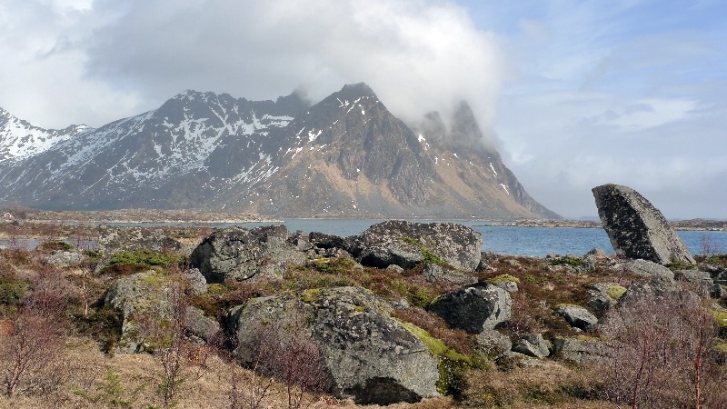 Paysages des Lofoten. îles Lofoten