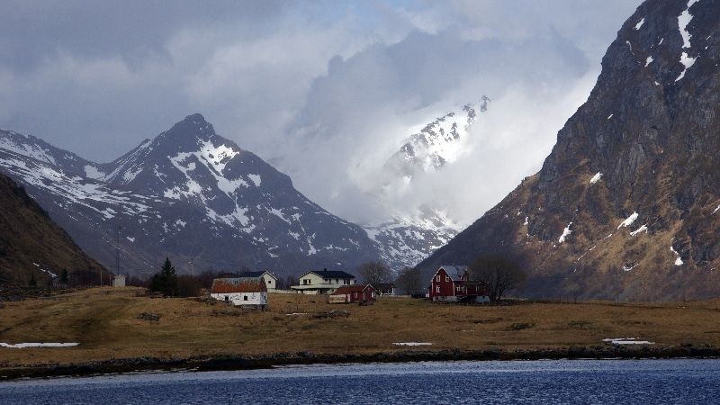 Paysages des Lofoten. îles Lofoten