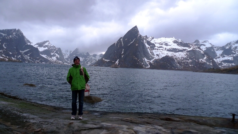 Paysage accidenté. îles Lofoten