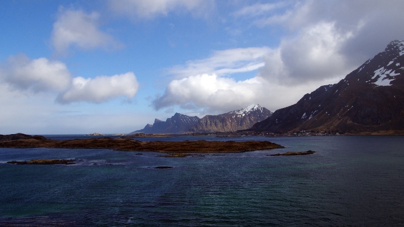 Tempête sur les Lofoten. îles Lofoten
