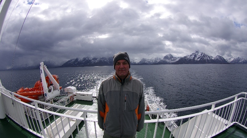 Sur le ferry pour rejoindre l’île d'Hadseløya. îles Lofoten