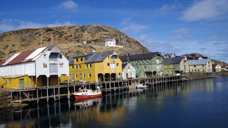 Nyksund sur l’île de Langøya. îles Lofoten