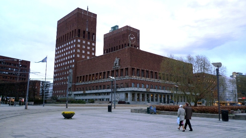 Oslo, l'hôtel de ville. Oslo